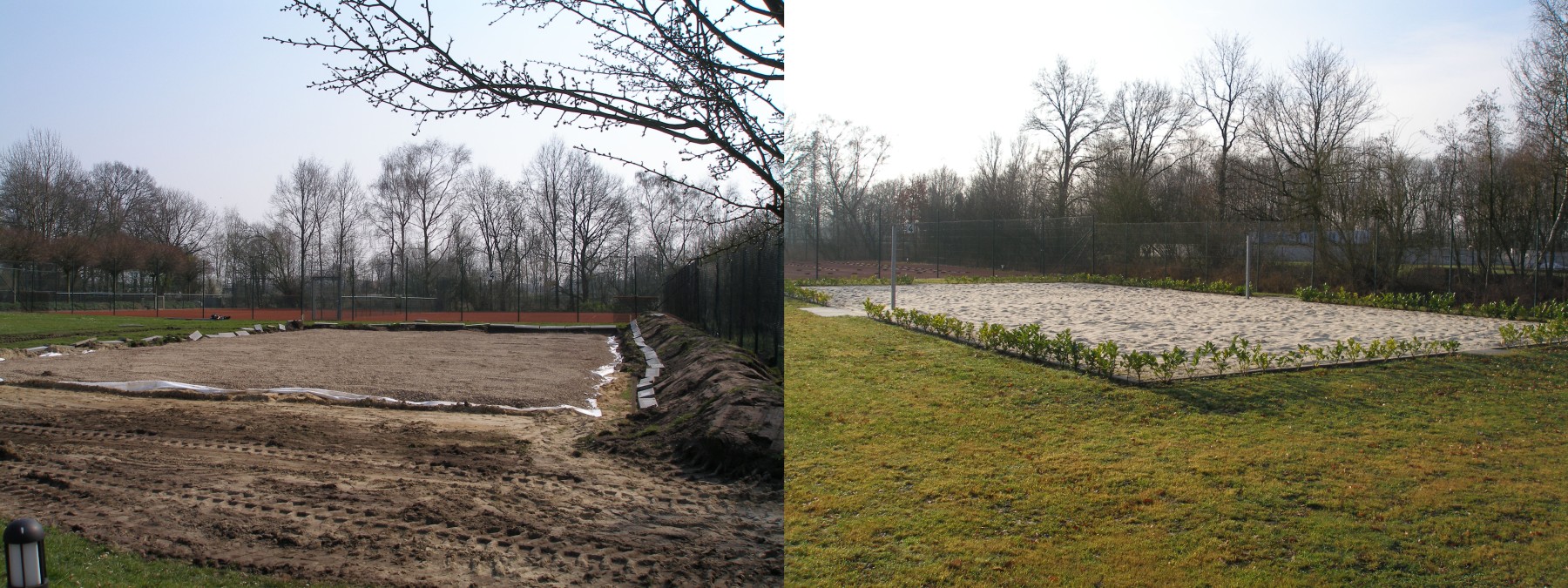 Neubau eines Beachtennisfeldes