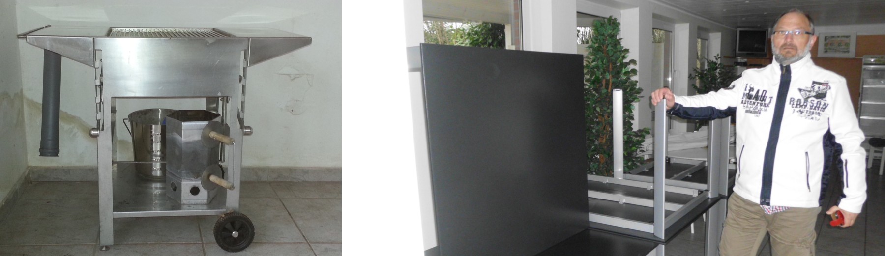 Neuanschaffung eines Edelstahlgrills und hochwertiger Terrassentische