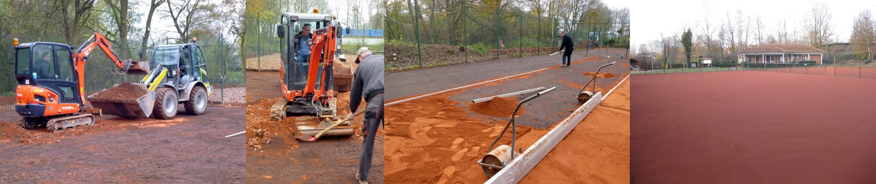 Grundsanierungen der Plätze 1 bis 4 vor Beginn der Sommersaison