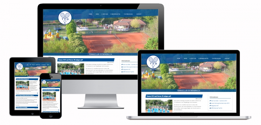 Neugestaltung des Internetauftritts durch ein vollständiges Relaunch mit neuen Inhalten, neuem Erscheinungsbild und responsivem Design