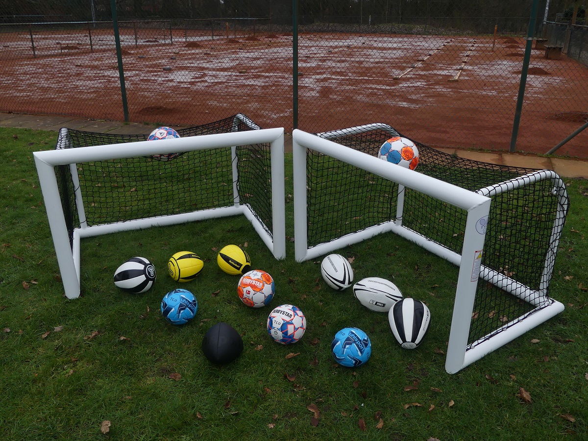 Anschaffungen von zwei neuen, hochwertigen Aluminium-Mini-Fußballtore